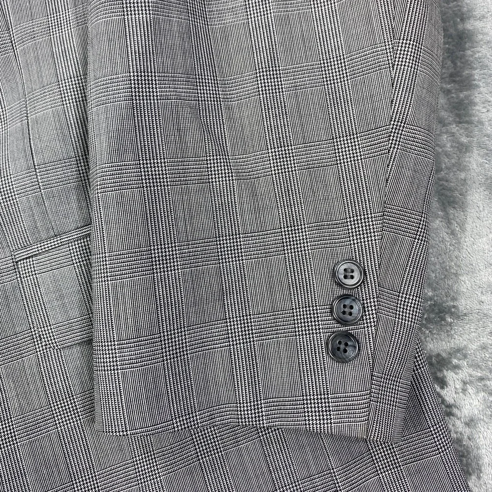 Vintage Christian Dior Monsieur Blazer 46L Plaid Pure Wool Sport Coat Jacket Ivy